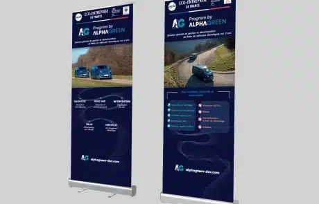 Roll up pour Alphagreen créé par Bubbl'com